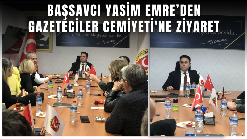 CUMHURİYET BAŞSAVCISI YASİN EMRE DÜZCE GAZETECİLER CEMİYETİ'NE ZİYARETTE BULUNDU