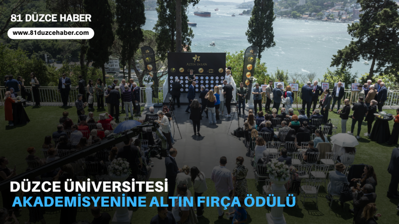 Düzce Üniversitesi Akademisyenine Altın Fırça Ödülü