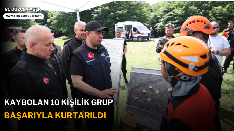 Kaybolan 10 Kişilik Grup Başarıyla Kurtarıldı