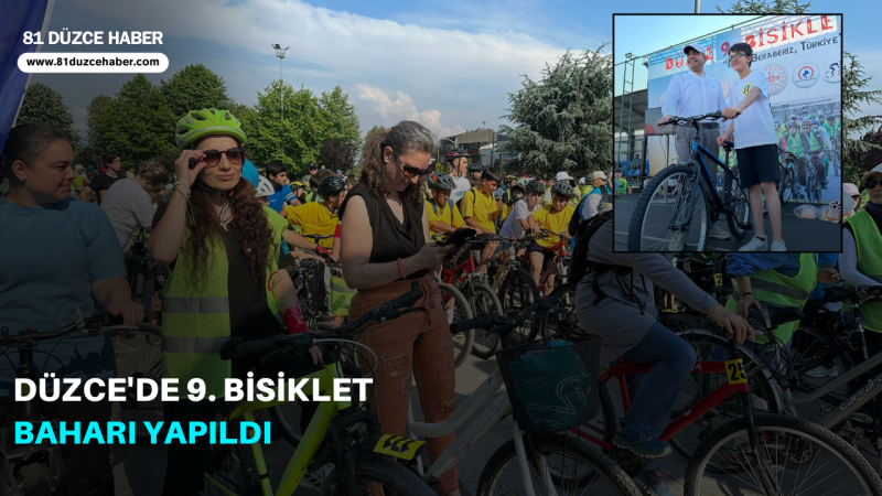 Düzce'de 9.Bisiklet Baharı Yapıldı 