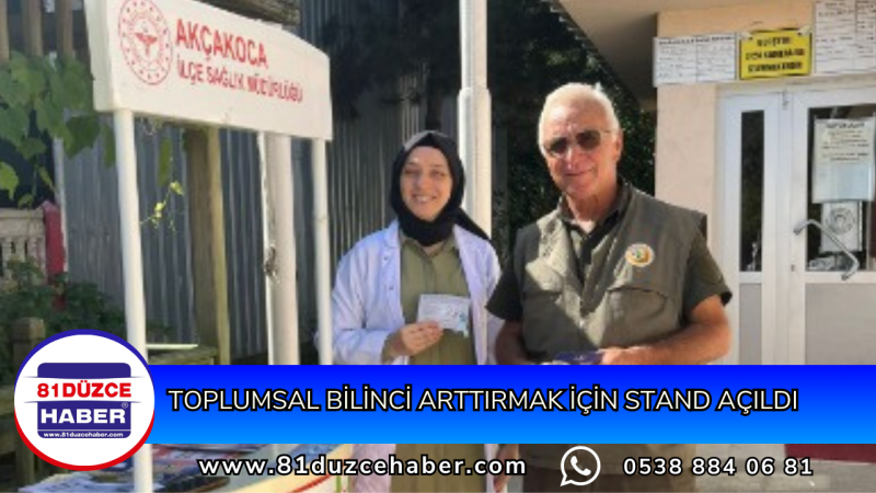 Toplumsal Bilinci Arttırmak İçin Stand Açıldı