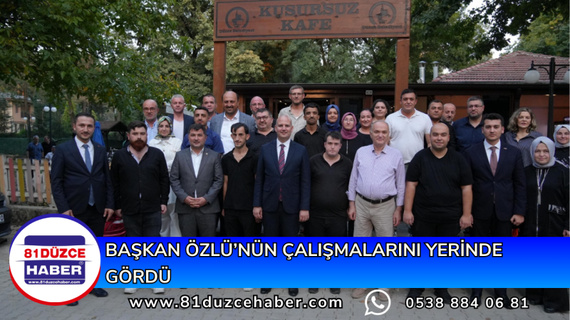 BAŞKAN ÖZLÜ’NÜN ÇALIŞMALARINI YERİNDE GÖRDÜ