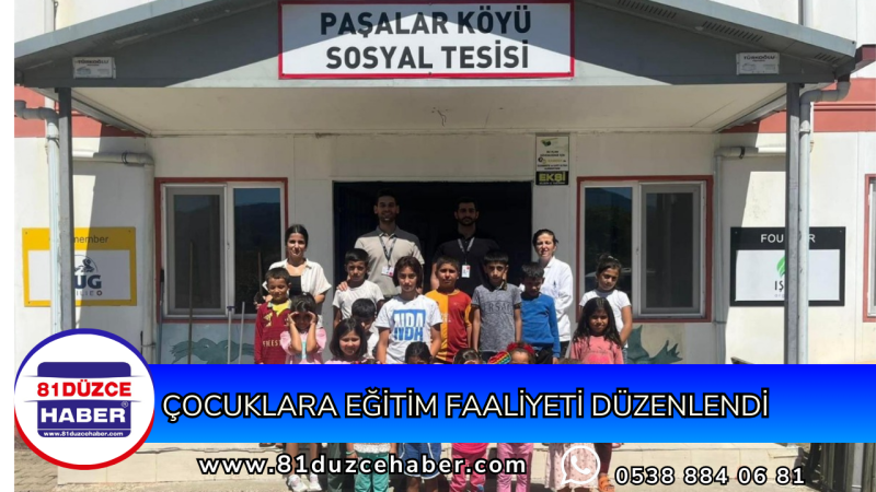  Çocuklara Eğitim Faaliyeti Düzenlendi