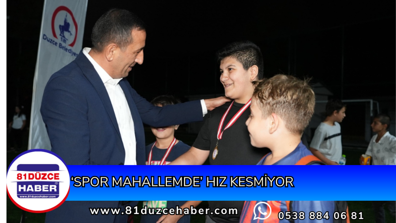 ‘SPOR MAHALLEMDE’ HIZ KESMİYOR