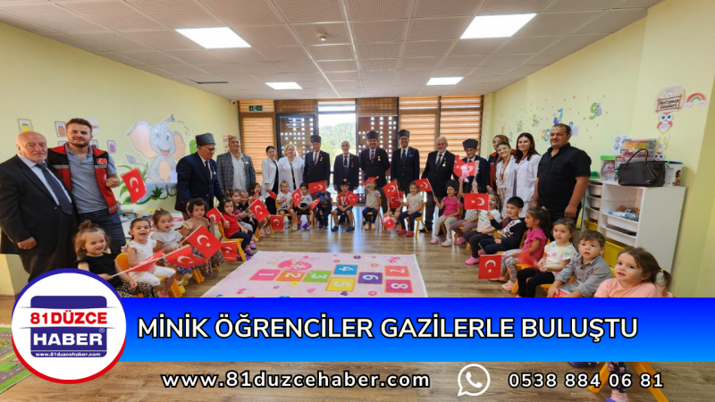 MİNİK ÖĞRENCİLER GAZİLERLE BULUŞTU