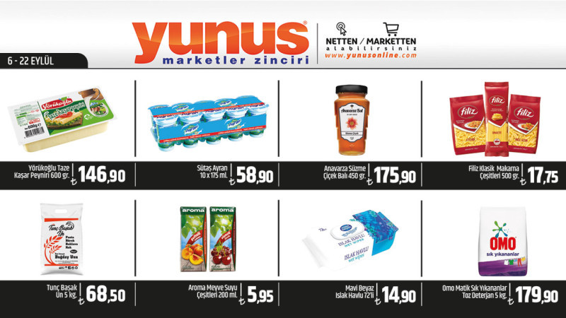 YUNUS MARKET 6 -22 EYLÜL İLANI