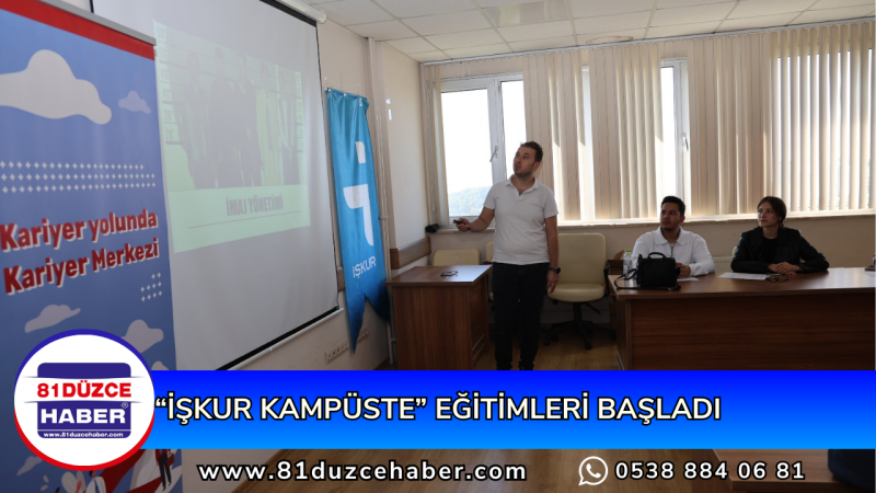 “İşkur Kampüste” Eğitimleri Başladı