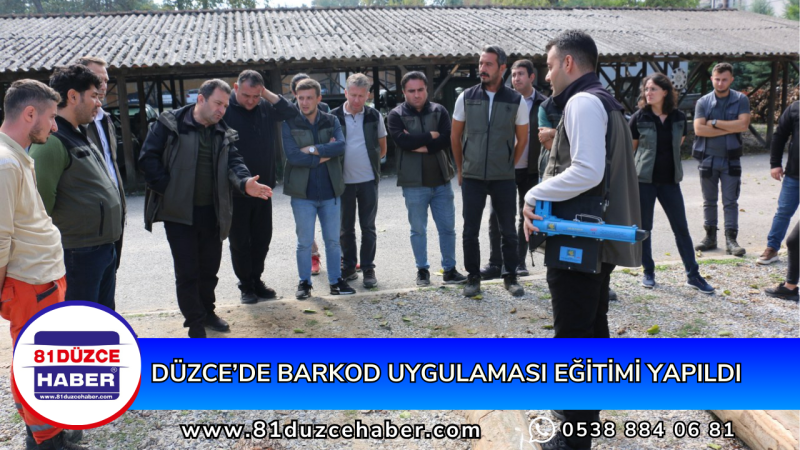 DÜZCE’DE BARKOD UYGULAMASI EĞİTİMİ YAPILDI