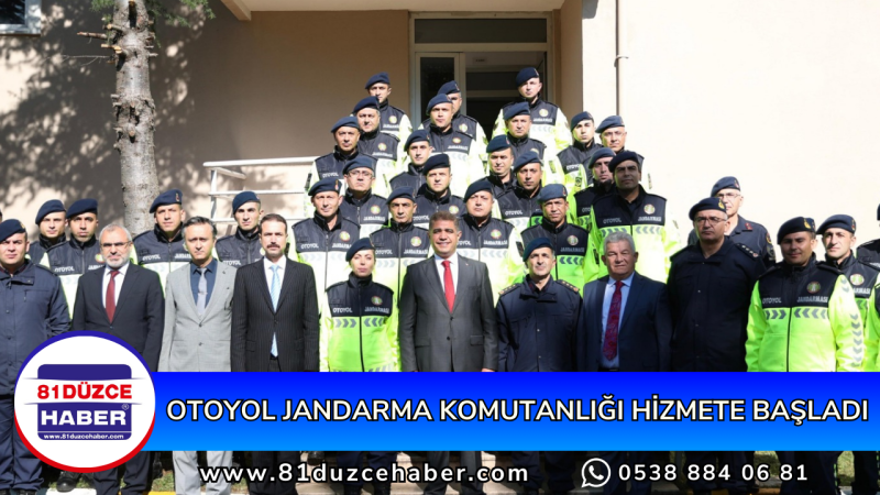 OTOYOL JANDARMA KOMUTANLIĞI HİZMETE BAŞLADI