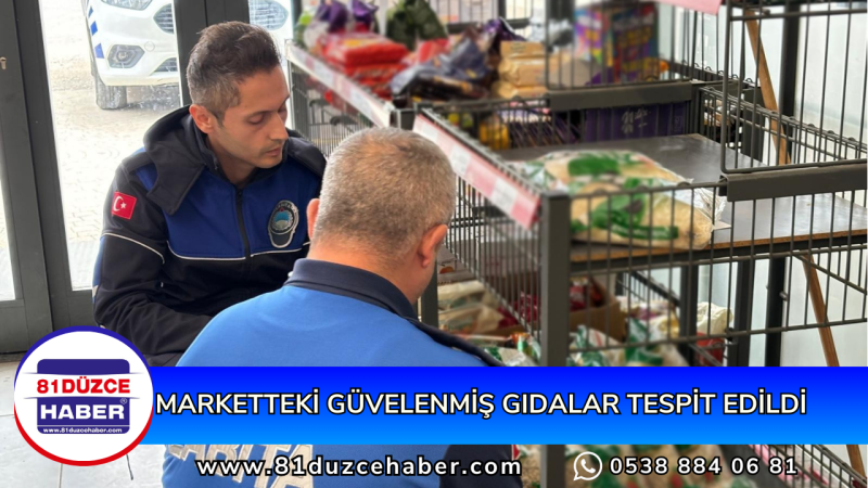 MARKETTEKİ GÜVELENMİŞ GIDALAR TESPİT EDİLDİ