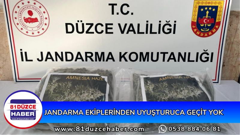 JANDARMA EKİPLERİNDEN UYUŞTURUCA GEÇİT YOK