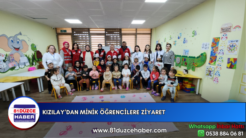 KIZILAY’DAN MİNİK ÖĞRENCİLERE ZİYARET