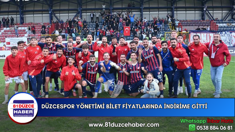 DÜZCESPOR YÖNETİMİ BİLET FİYATLARINDA İNDİRİME GİTTİ