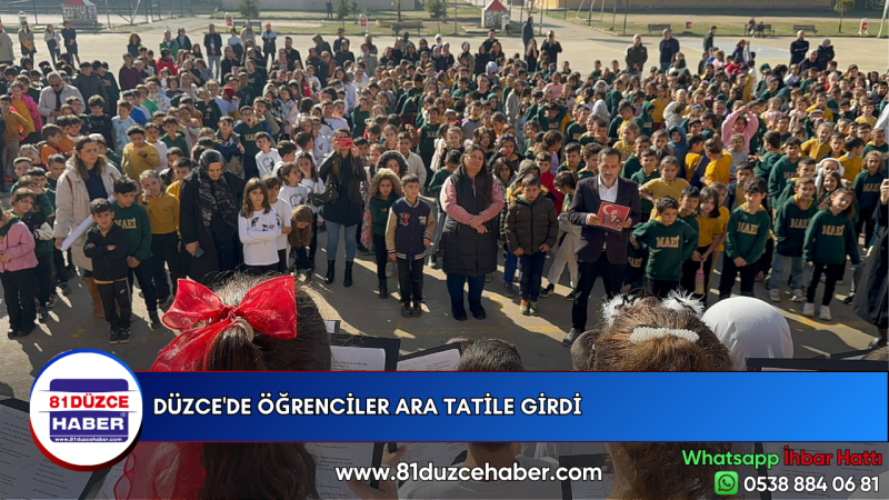 Düzce'de öğrenciler ara tatile girdi