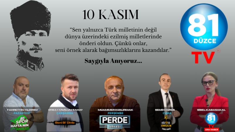 81 DÜZCE TV 10 KASIM İLANI 