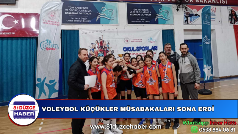 VOLEYBOL KÜÇÜKLER MÜSABAKALARI SONA ERDİ