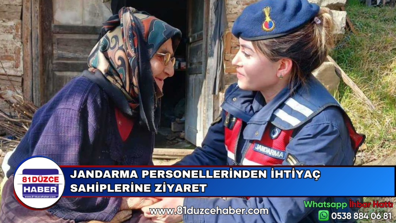 JANDARMA PERSONELLERİNDEN İHTİYAÇ SAHİPLERİNE ZİYARET