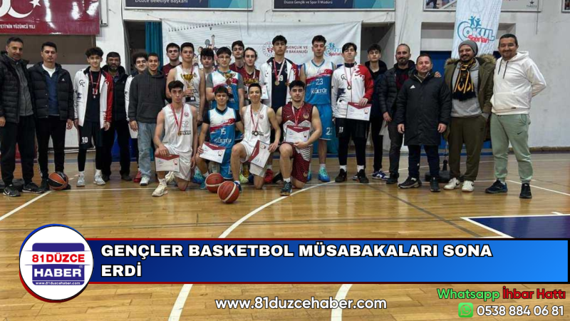 GENÇLER BASKETBOL MÜSABAKALARI SONA ERDİ