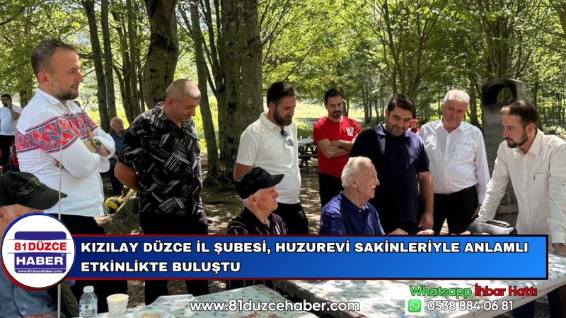 KIZILAY DÜZCE İL ŞUBESİ, HUZUREVİ SAKİNLERİYLE ANLAMLI ETKİNLİKTE BULUŞTU