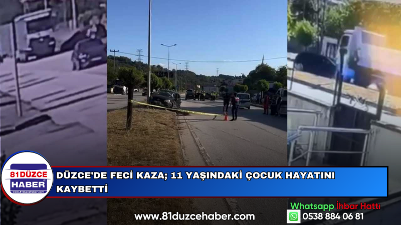 Düzce'de Feci Kaza; 11 Yaşındaki Çocuk Hayatını Kaybetti