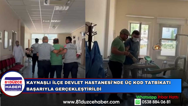 Kaynaşlı İlçe Devlet Hastanesi'nde Üç Kod Tatbikatı Başarıyla Gerçekleştirildi