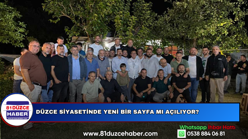 Düzce Siyasetinde Yeni Bir Sayfa Mı Açılıyor?