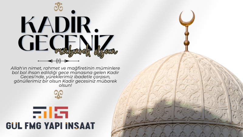 FMG YAPI   KADİR GECESİ REKLAM İLANI