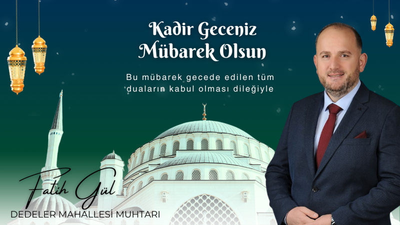 FATİH GÜL  KADİR GECESİ REKLAM İLANI