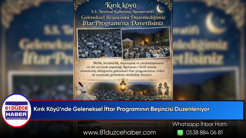 Kırık Köyü’nde Geleneksel İftar Programının Beşincisi Düzenleniyor