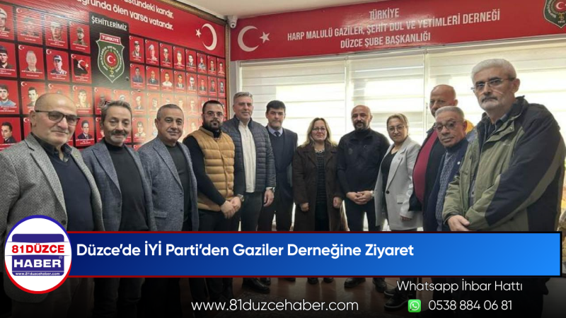 Düzce’de İYİ Parti’den Gaziler Derneğine Ziyaret