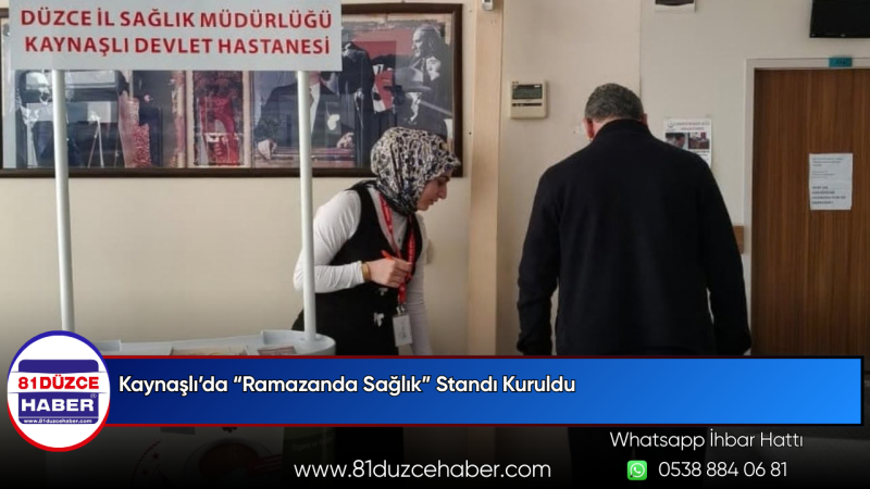 Kaynaşlı’da “Ramazanda Sağlık” Standı Kuruldu