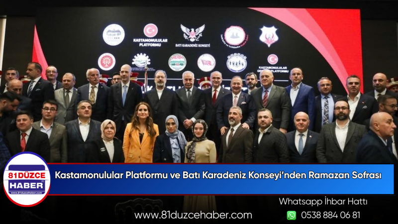 Kastamonulular Platformu ve Batı Karadeniz Konseyi’nden Ramazan Sofrası