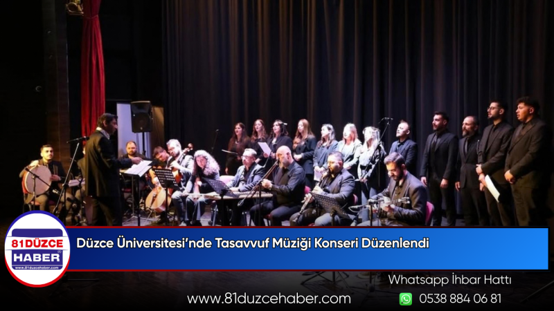 Düzce Üniversitesi’nde Tasavvuf Müziği Konseri Düzenlendi