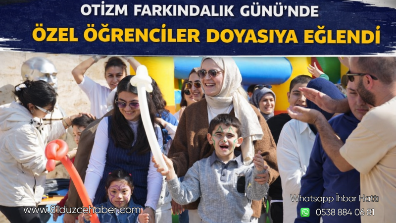 Otizm Farkındalık Günü’nde Özel Öğrenciler Doyasıya Eğlendi