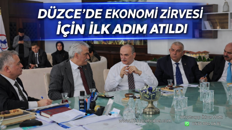 Düzce’de Ekonomi Zirvesi İçin İlk Adım Atıldı
