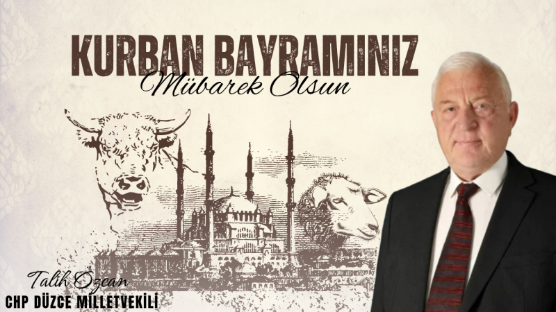 TALİH ÖZCAN KURBAN BAYRAMI REKLAM MESAJI