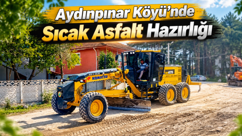 Aydınpınar Köyü’nde Sıcak Asfalt Hazırlığı