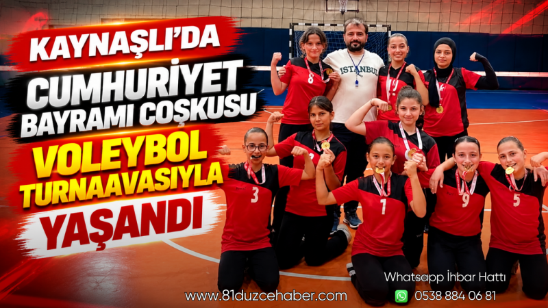 Kaynaşlı’da Cumhuriyet Bayramı Coşkusu Voleybol Turnuvasıyla Yaşandı