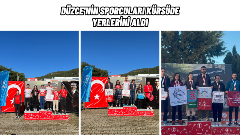 Düzce'ye Oryantiringde 4 Madalya 