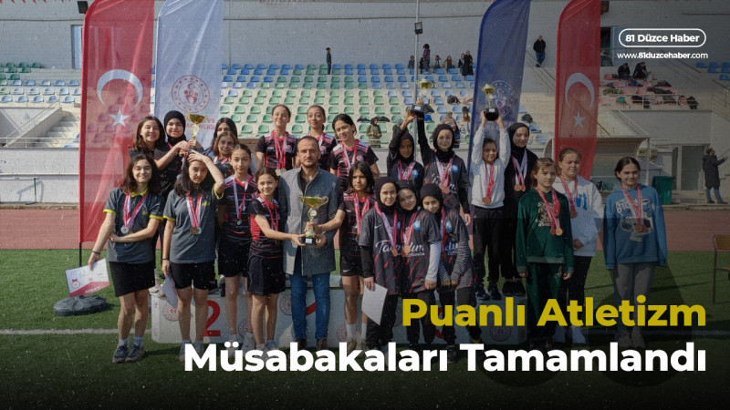 Puanlı Atletizm Müsabakaları Tamamlandı