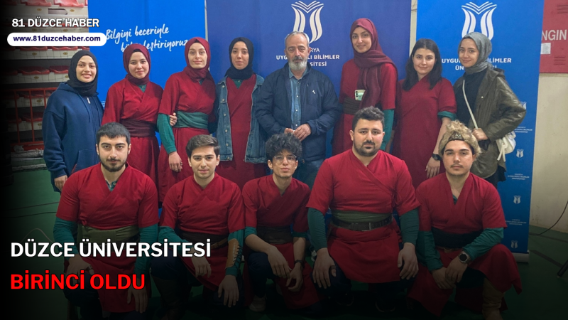 Düzce Üniversitesi Birinci Oldu