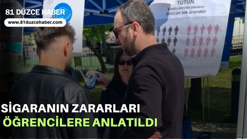 Sigaranın Zararları Öğrencilere Anlatıldı