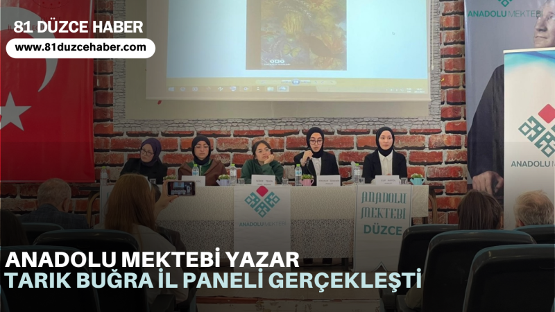 ANADOLU MEKTEBİ YAZAR OKUMALARI TARIK BUĞRA İL PANELİ GERÇEKLEŞTİ