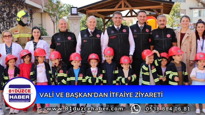 VALİ VE BAŞKAN’DAN İTFAİYE ZİYARETİ