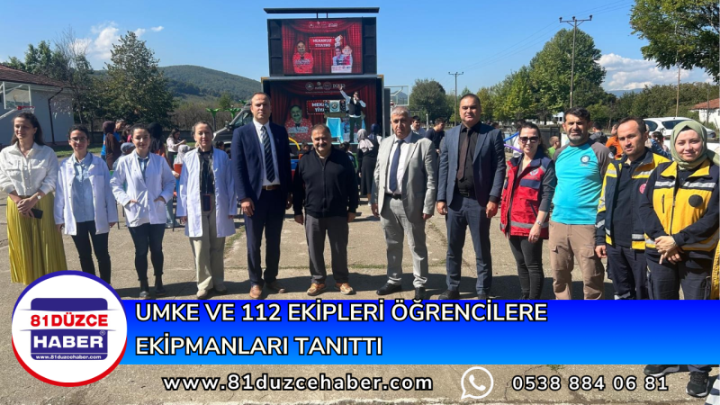 UMKE ve 112 Ekipleri Öğrencilere Ekipmanları Tanıttı