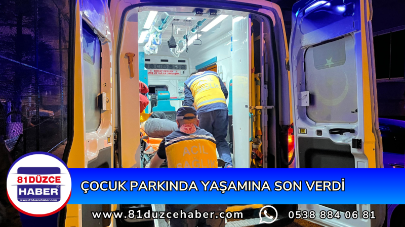 ÇOCUK PARKINDA YAŞAMINA SON VERDİ 