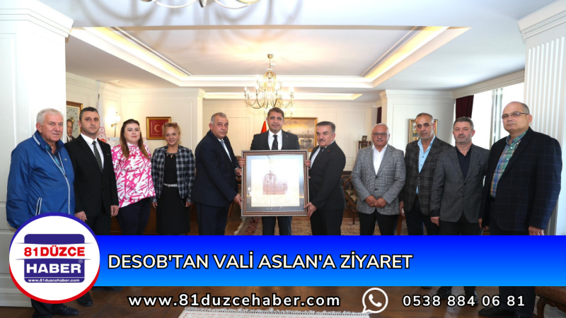 DESOB'tan Vali Aslan'a Ziyaret