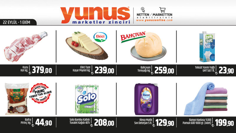 YUNUS MARKET 22 EYLÜL - 1 EKİM 