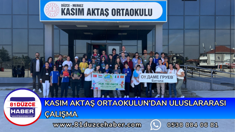 KASIM AKTAŞ ORTAOKULUN’DAN ULUSLARARASI ÇALIŞMA