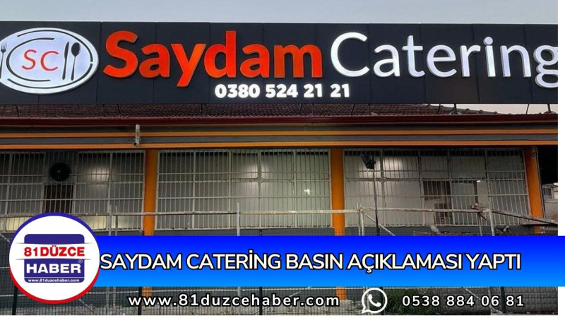 Saydam Catering Basın Açıklaması Yaptı